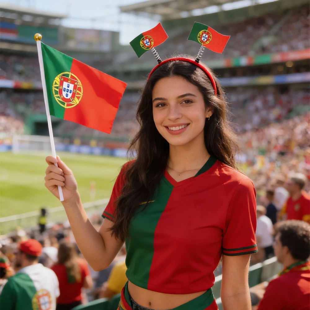 

Набор наклеек для ногтей с флагом Португалии, наклейки для дизайна ногтей с фольгой, декоративные наклейки и мини-пилка для ногтей, аксессуары для ногтей