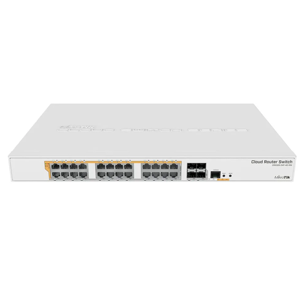 

MikroTik CRS328-24P-4S+RM 24-port Gigabit PoE switch 500W power 4-port SFP+