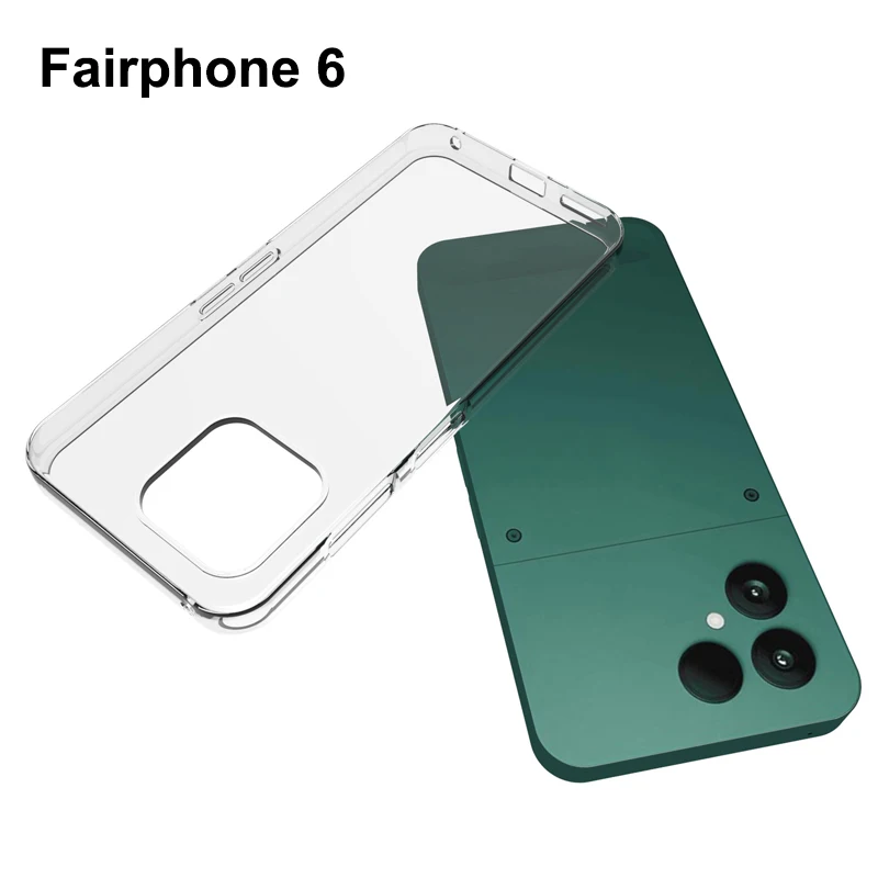 Étui Transparent pour FairPhone 6 Transparent Ultra mince couverture arrière en Silicone coque de téléphone souple pour téléphone Fairphone 6 Fairphone6 2025 Étui Transparent pour FairPhone 6 Transparent Ultra mince couverture arrière en Silicone coque de téléphone souple pour téléphone Fairphone 6 Fairphone6 2025