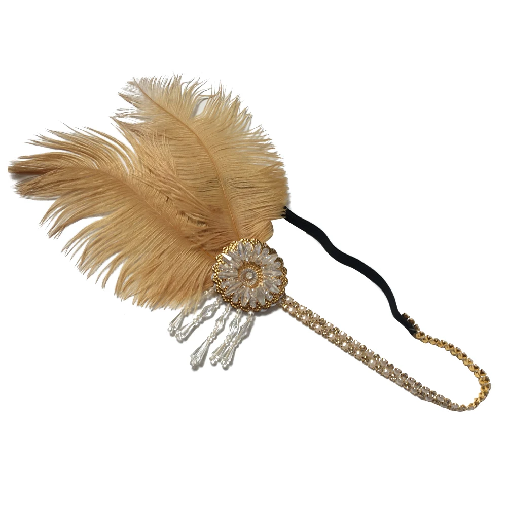 

Rhinestone Headdress Party Headband For Bride Bohemia Festival Hairband Women Clothing Accessories Wrap Travel Dance