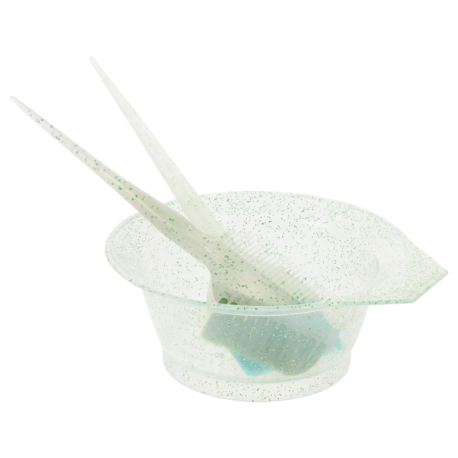 

1 Set Dyeing Brush Bowl Set Reusable Coloring Tools Hair Dye Mixing Bowl Salon Use Hair Tinting Kit Flexible Bristles For Home