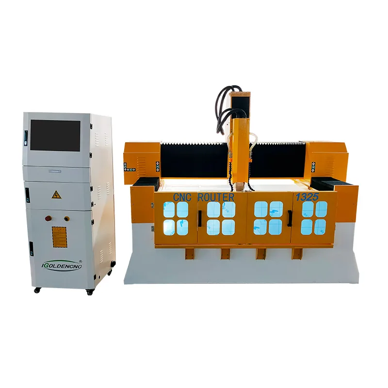 Cheap 3 Axis 1325 Stone CNC Router, 3D Carving Engraver for Tombstone Gravestone Monument with Competitive Price