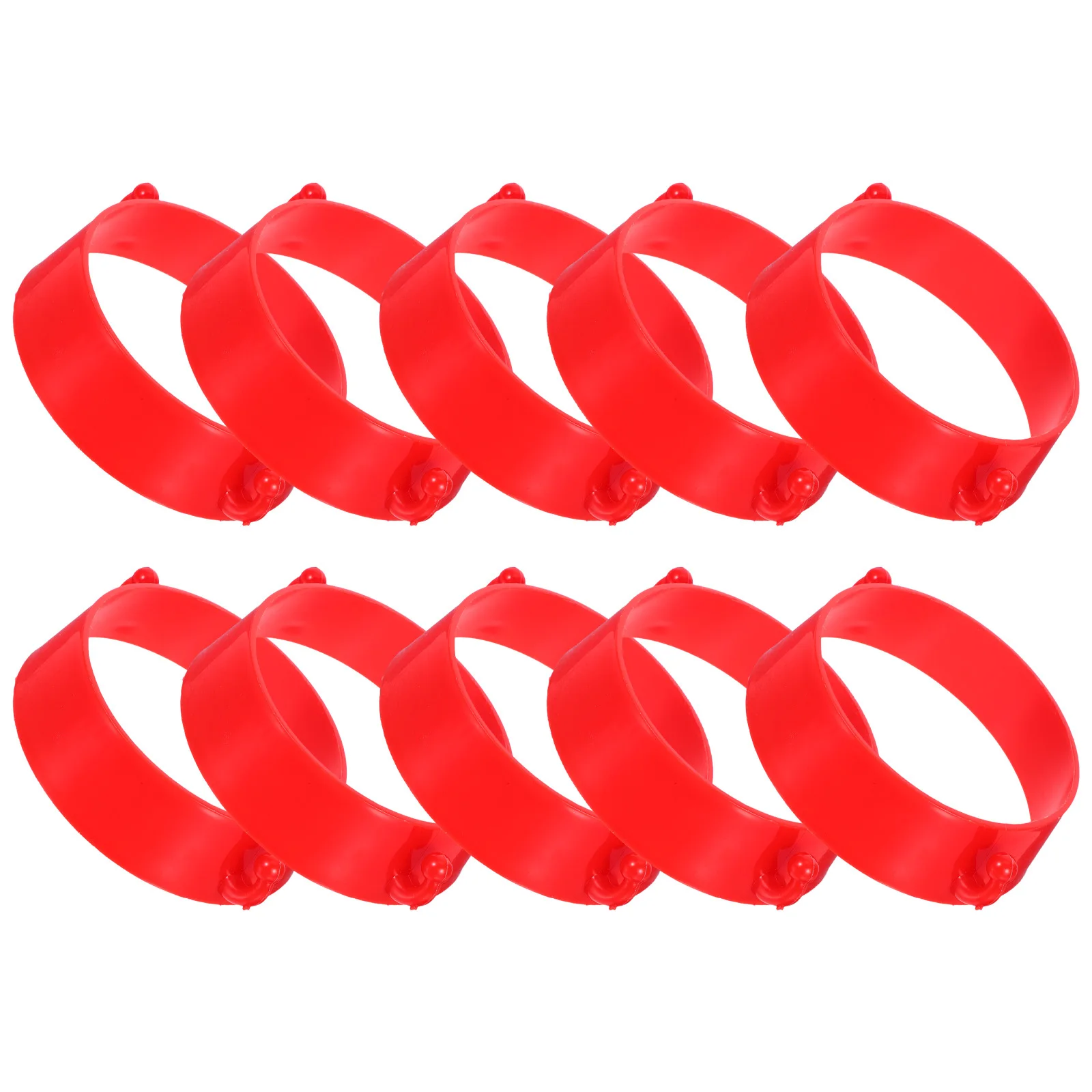 10pcs Road Cone Chain Connector Plastic Safety Barrier Link For Traffic Parking Barrier Construction Site Lightweight