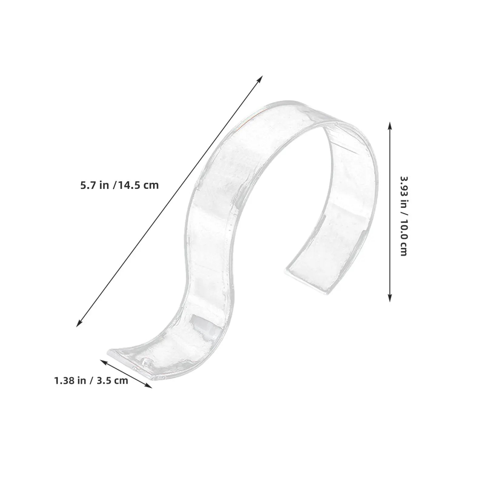 2pcs S-Shaped Display Holder Clear Acrylic Belt Organizer Multi-Functional Closet Storage Rack For Men Women Belt Rack Closet
