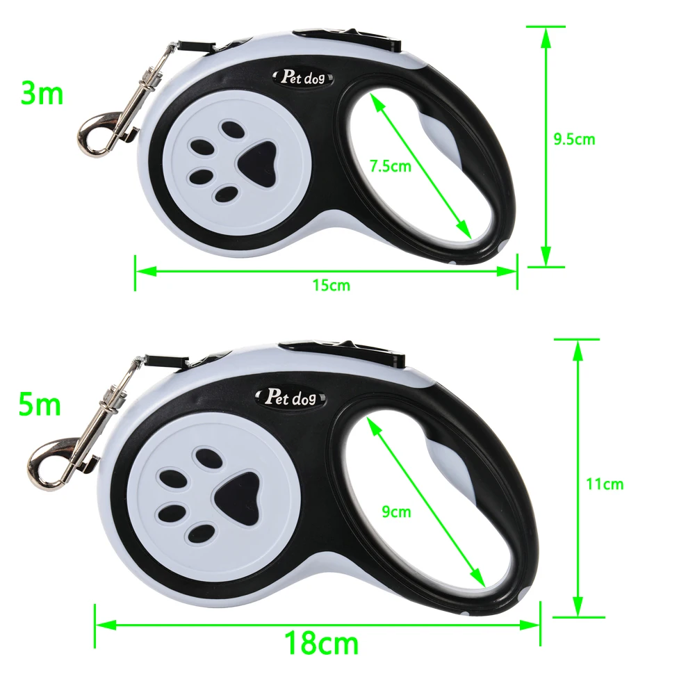 3m 5m Retractable Dog Leash For Small Medium Large Dogs Cat Automatic Extending Puppy Leash Chihuahua Traction Rope Pet Supplies