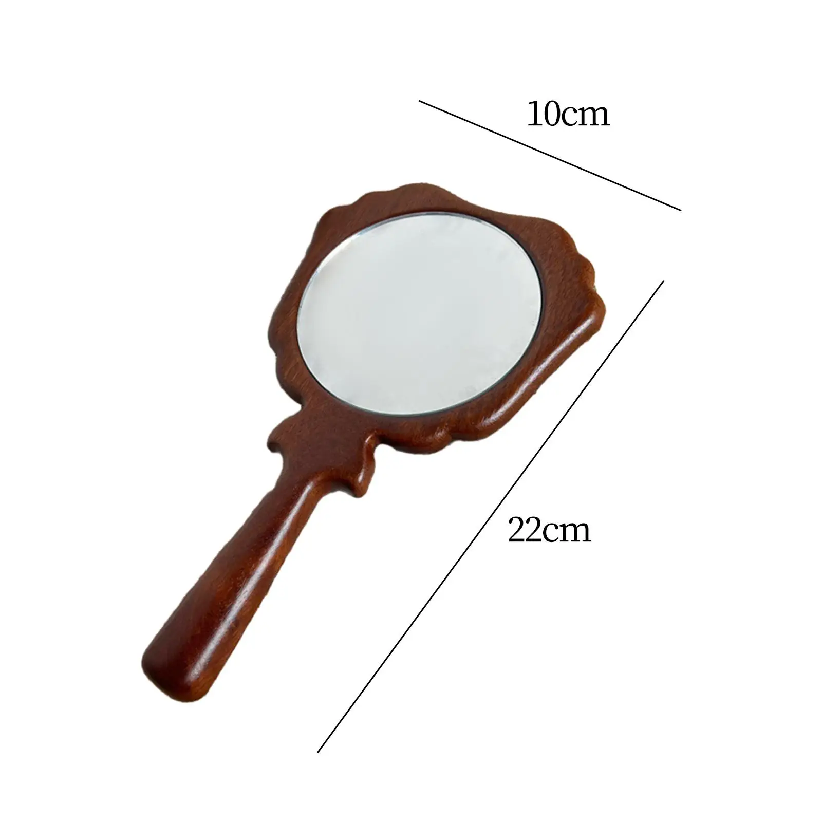 Hand Mirror with Handle Handheld Mirror for Make up Hairdressing Hotels