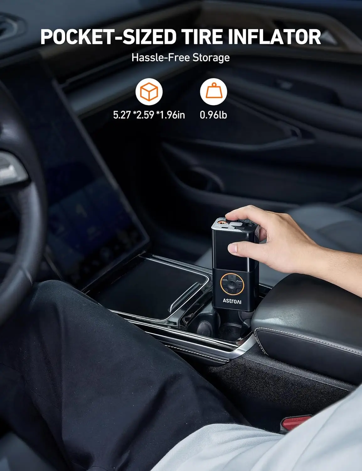 Compressor de ar sem fio portátil com display digital, 150 PSI para pneus e bolas de bicicleta de motocicleta de carro