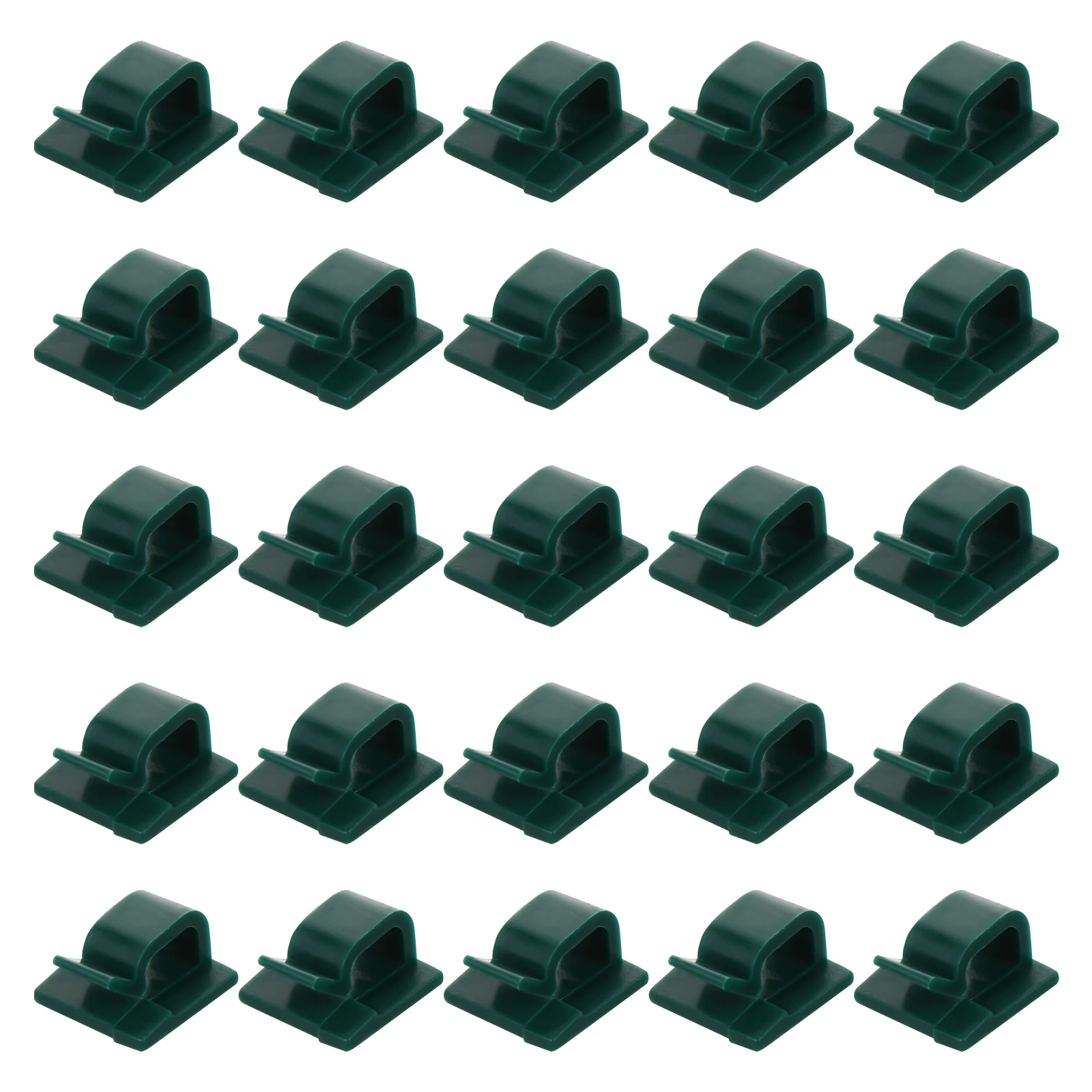 

100 pcs SelfAdhesiveCableClips DurableNylon ProtectorClamps forElectricCables Computer USB ChristmasLights