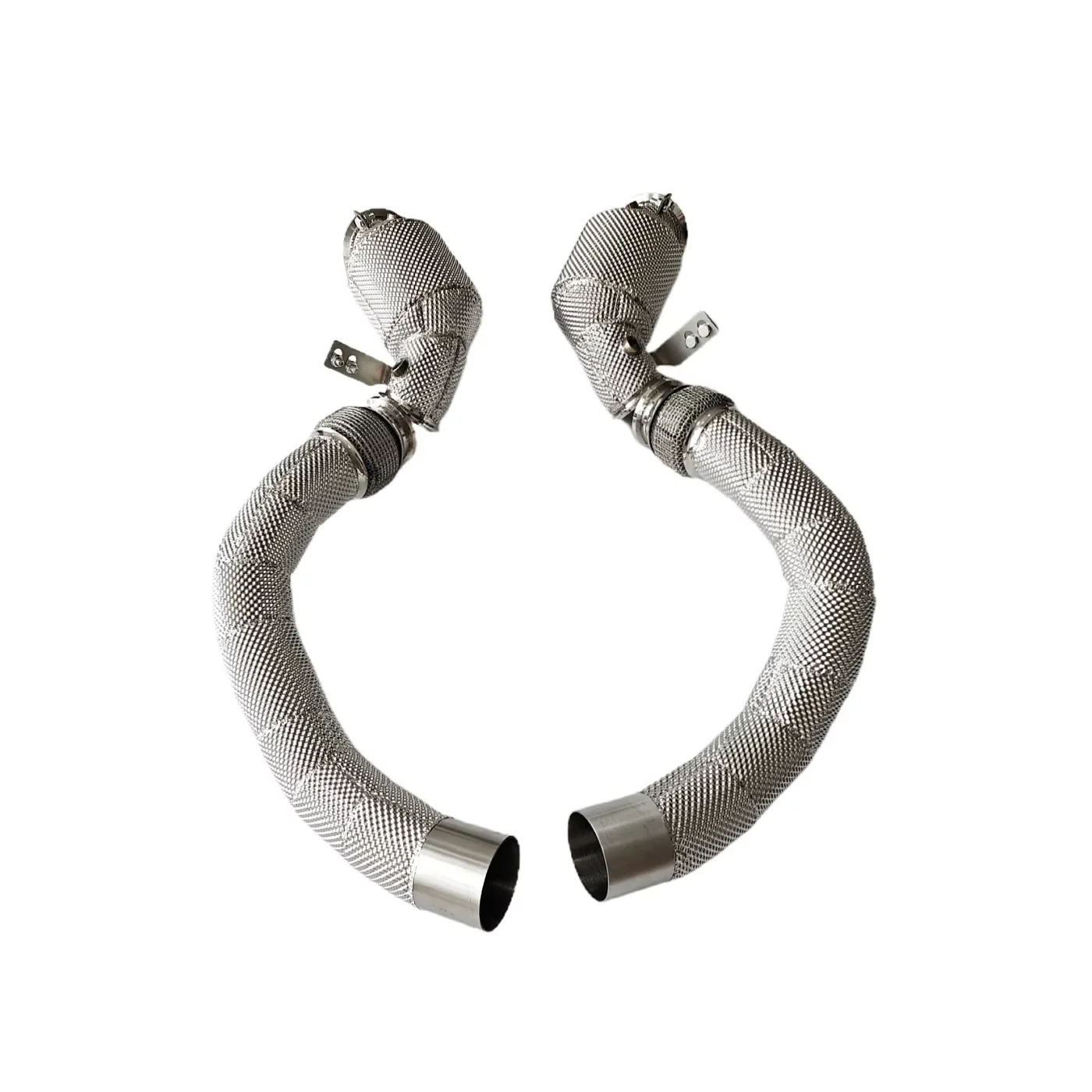 X5M F95 X6M F96 4.4T 200 Cells Heatshield Downpipe 200 Cells Heatshield Stainless Steel High Flow Boosts Performance High-End SU