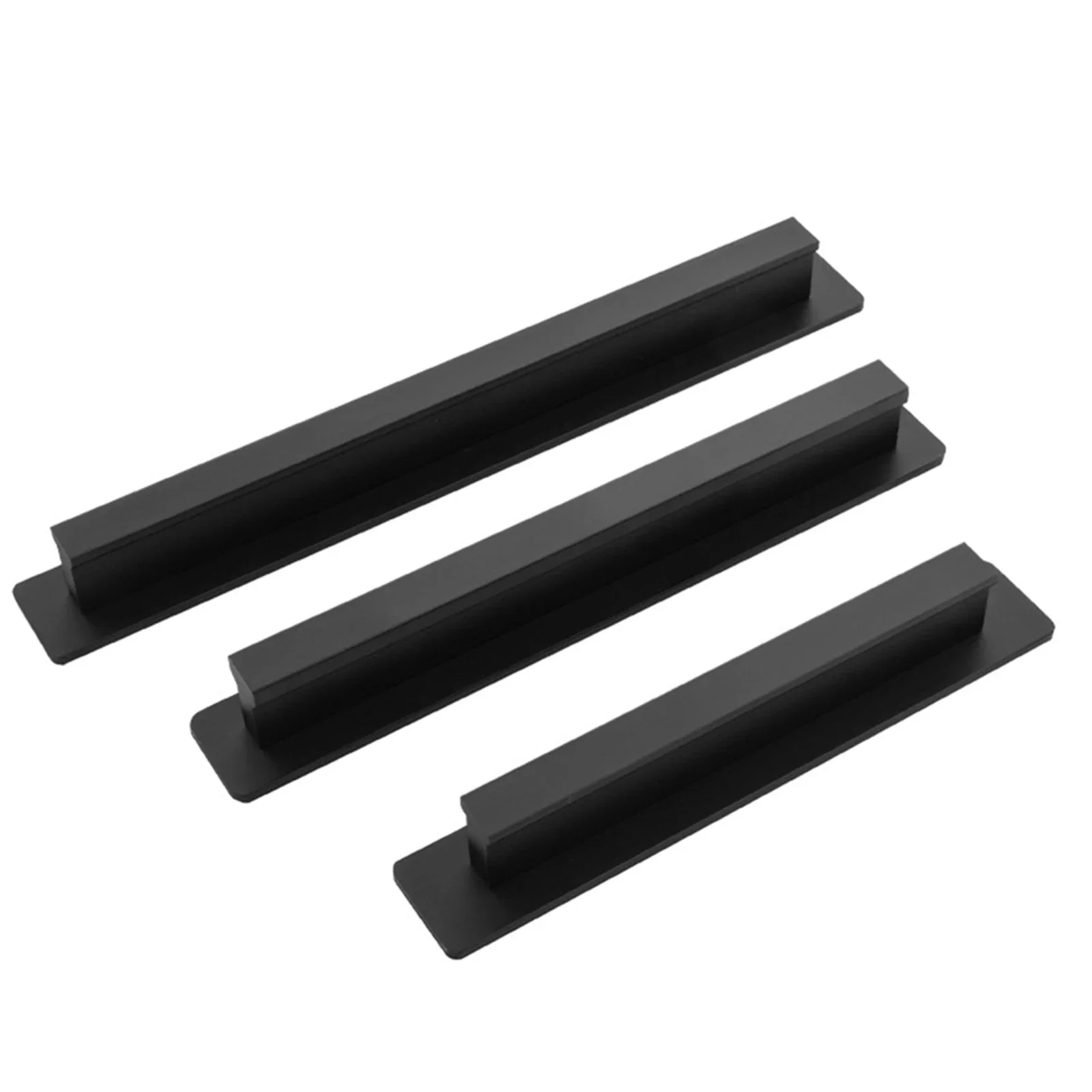 Self-adhesive Door Handles Aluminum Alloy Bathroom Bedroom Exterior Doors For Cabinets Interior Doors No-punching New Practical