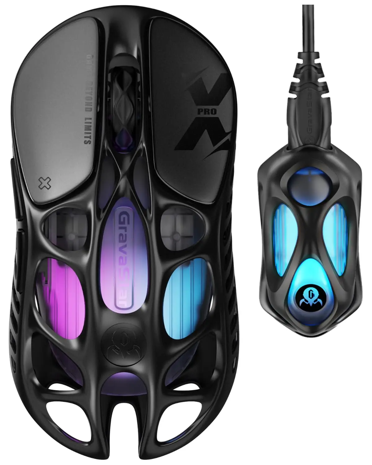 GravaStar Mercury X Pro ワイヤレスゲーミングマウス、8Kドングル付属