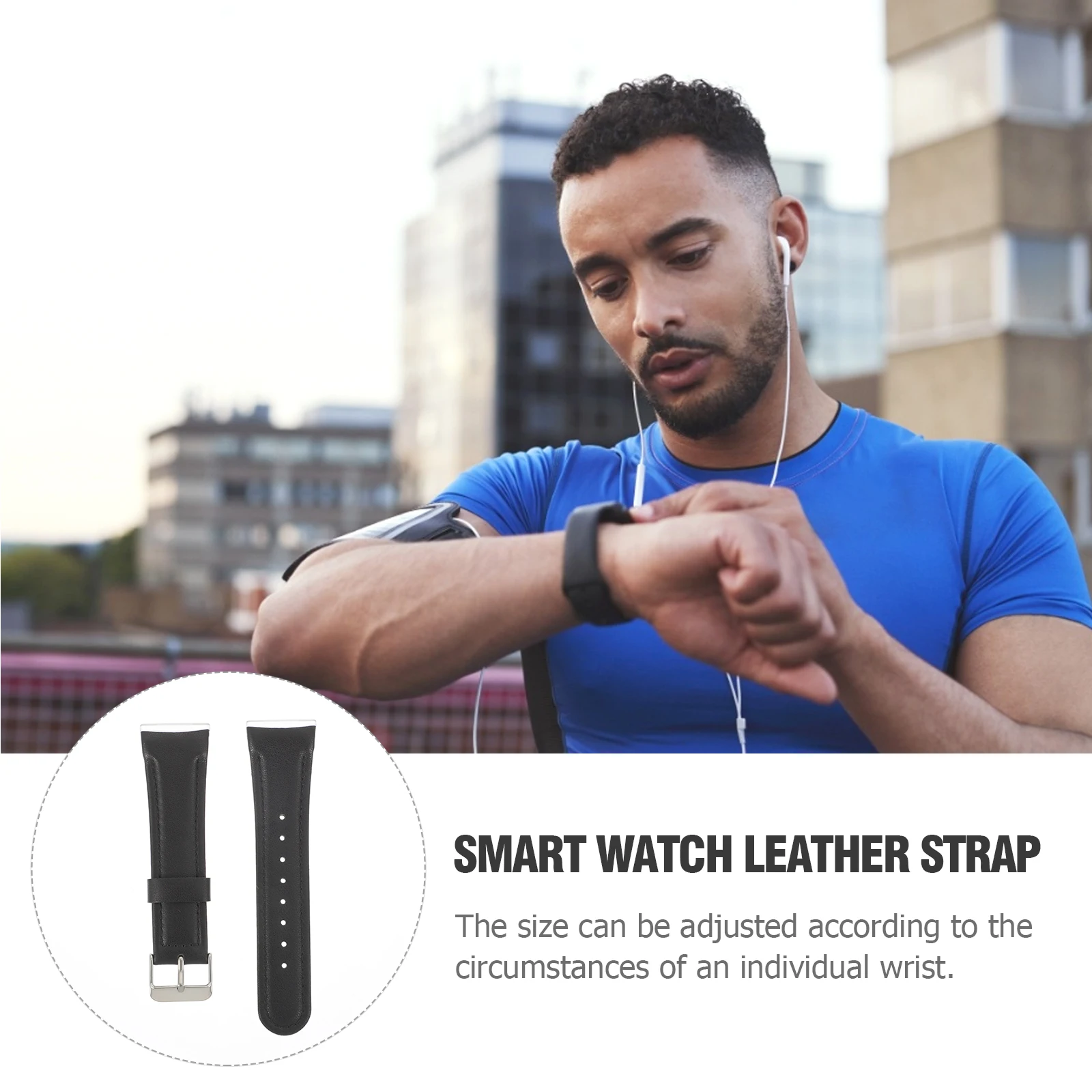 

Smart Watch Strap Wristband For Bracelet Watchband Replacement Adjustable