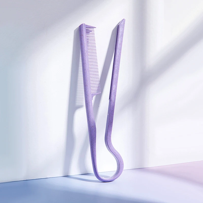 

Инструмент для красоты из пшеничной соломы — расческа для выпрямления V-образных шипов для ухода за волосами