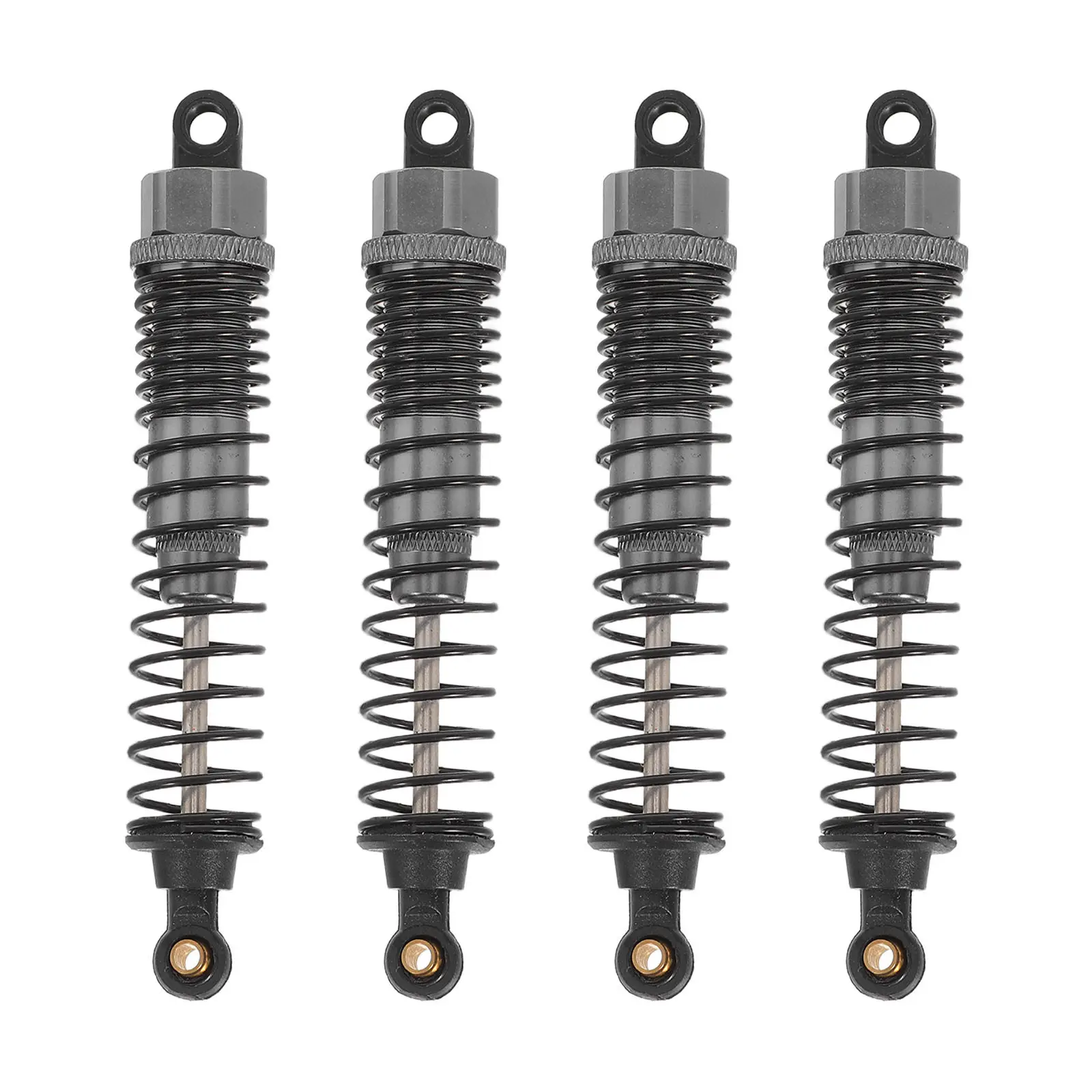 

2Pairs Aluminum Adjustable Rc Car Shock Absorbers Front Rear Suspension Damping Upgrade Heavy Duty Offroad Racing Performance