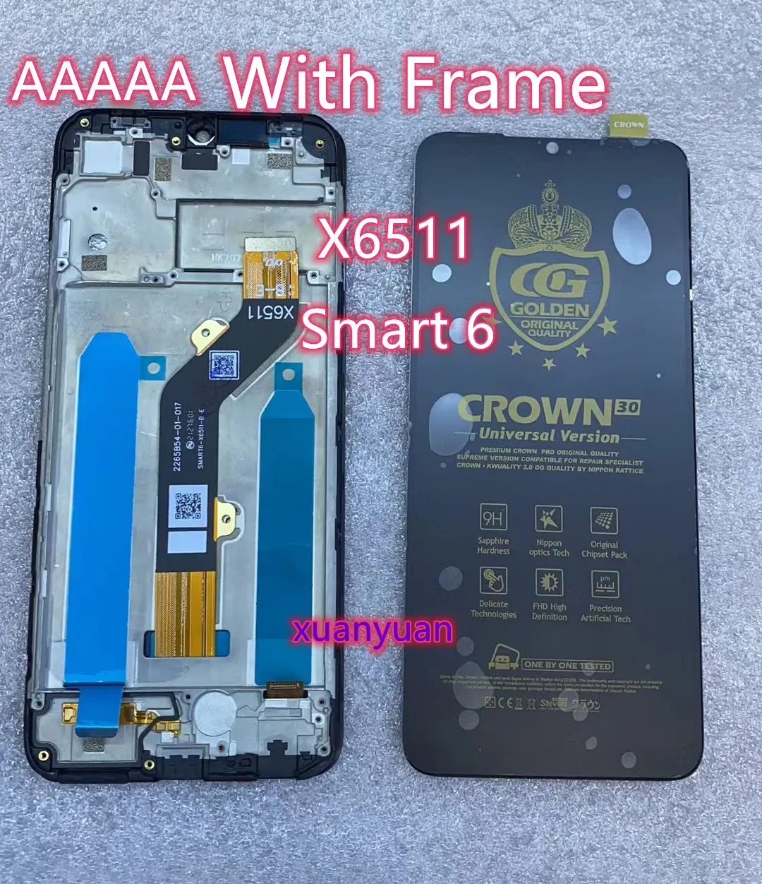 تقرير ونصيحة حول شاشة LCD لجهاز Infinix Smart 6 X6511B/X6511/X6511G