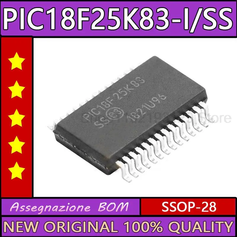 PIC18F25K83-I/SS PIC18F25K83-I/SS IC MCU 8BIT 32KB FLASH SSOP-28 Original New IC Chip