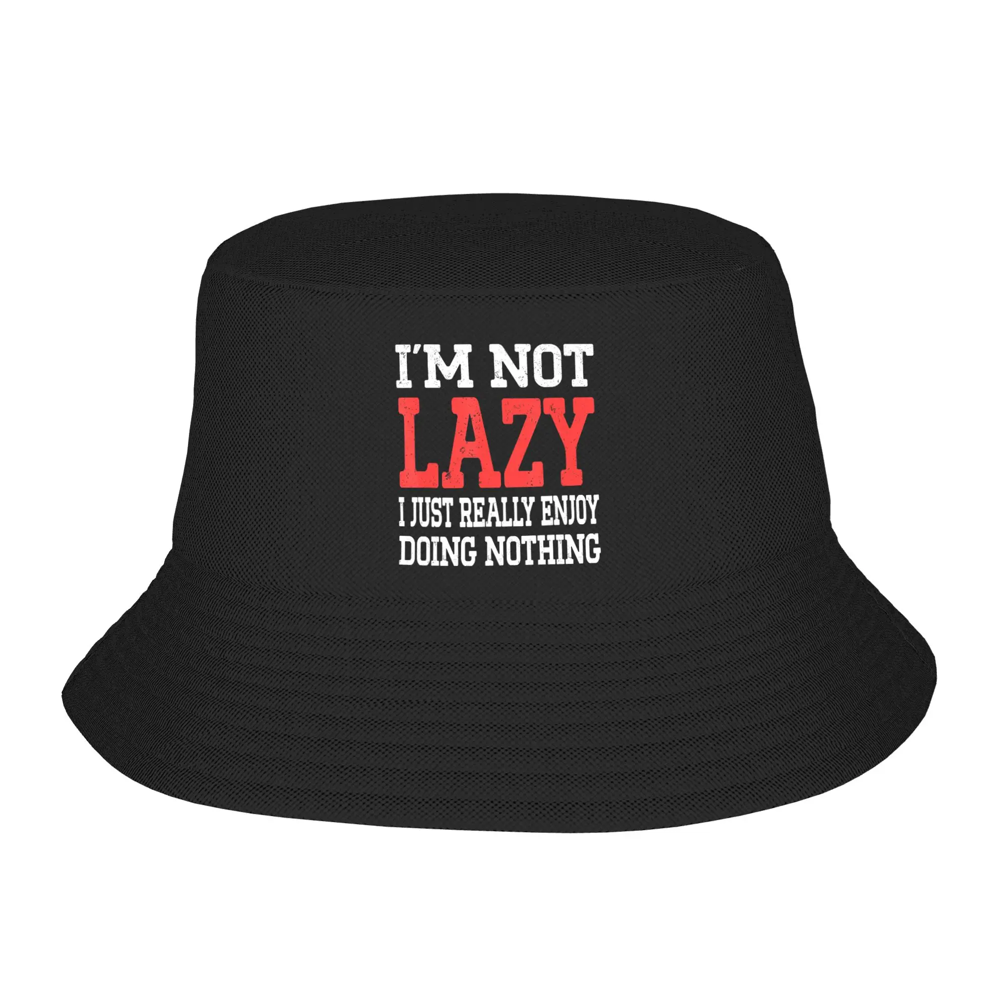 I'm Not Lazy I Just Really Enjoy Doing Nothing Bucket Hats for Men Women Travel  Sun Hats for Vacation Caps