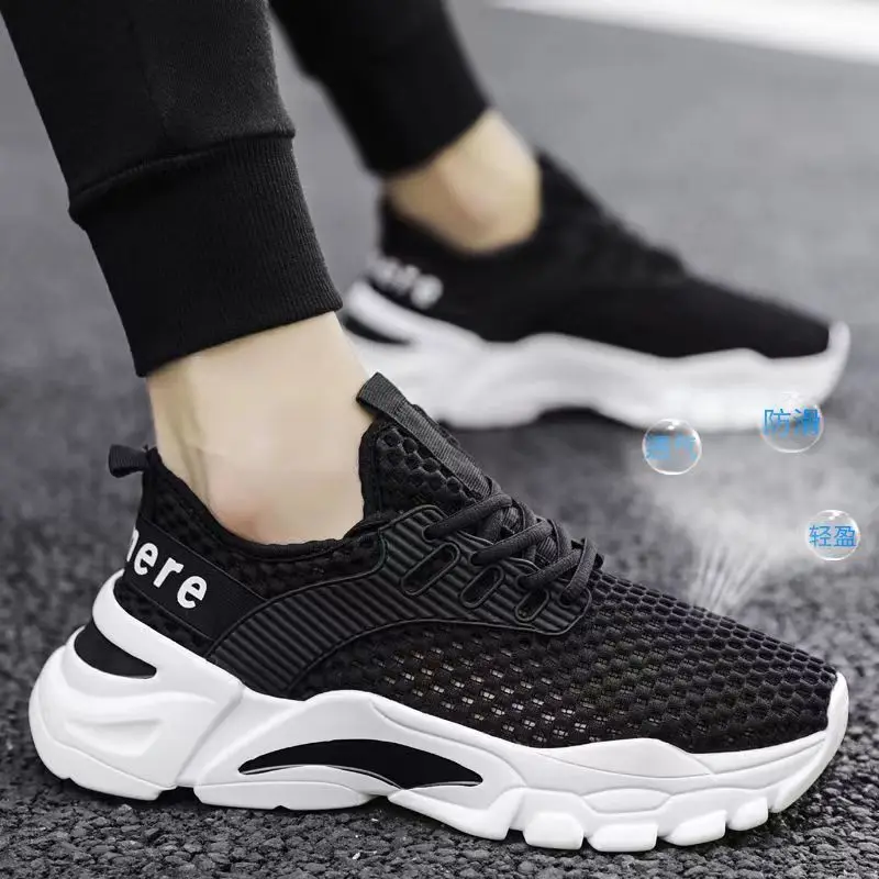 

Men's Woven Shoes 2026 Summer New Arrival Men Air Mesh Casual Gym Sports Shoes Sneakers Lightweight and Breathable Running Shoes