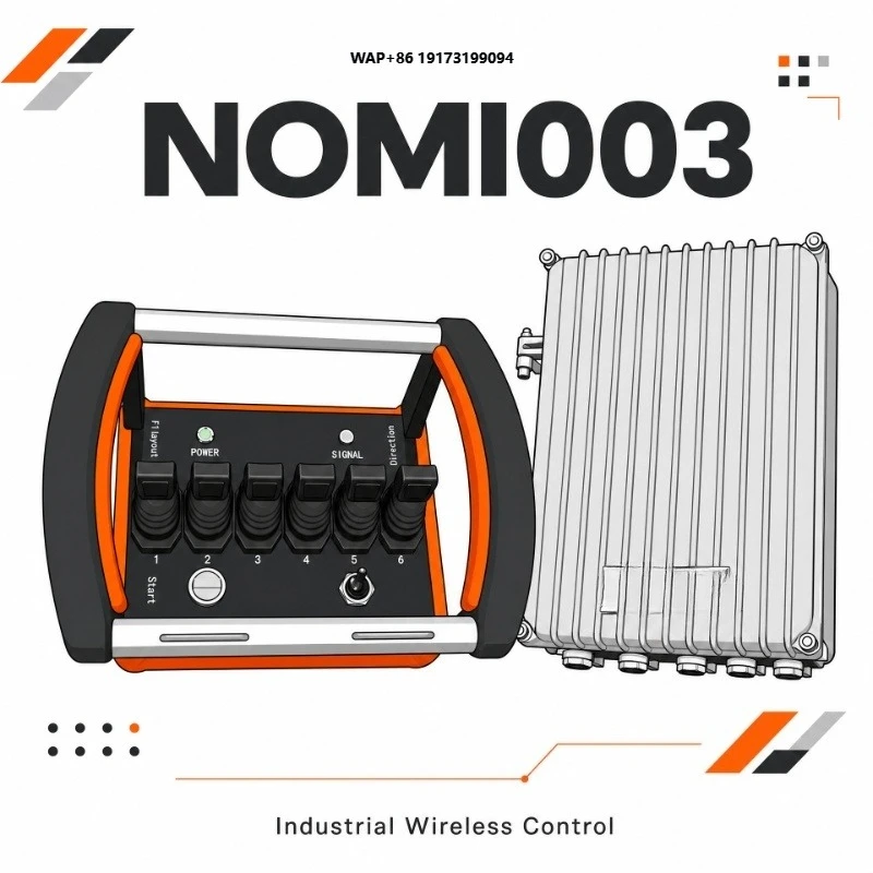 NOMI Universal 6-Button Remote Control Compatible With Excavators Cranes and Industrial Machines
