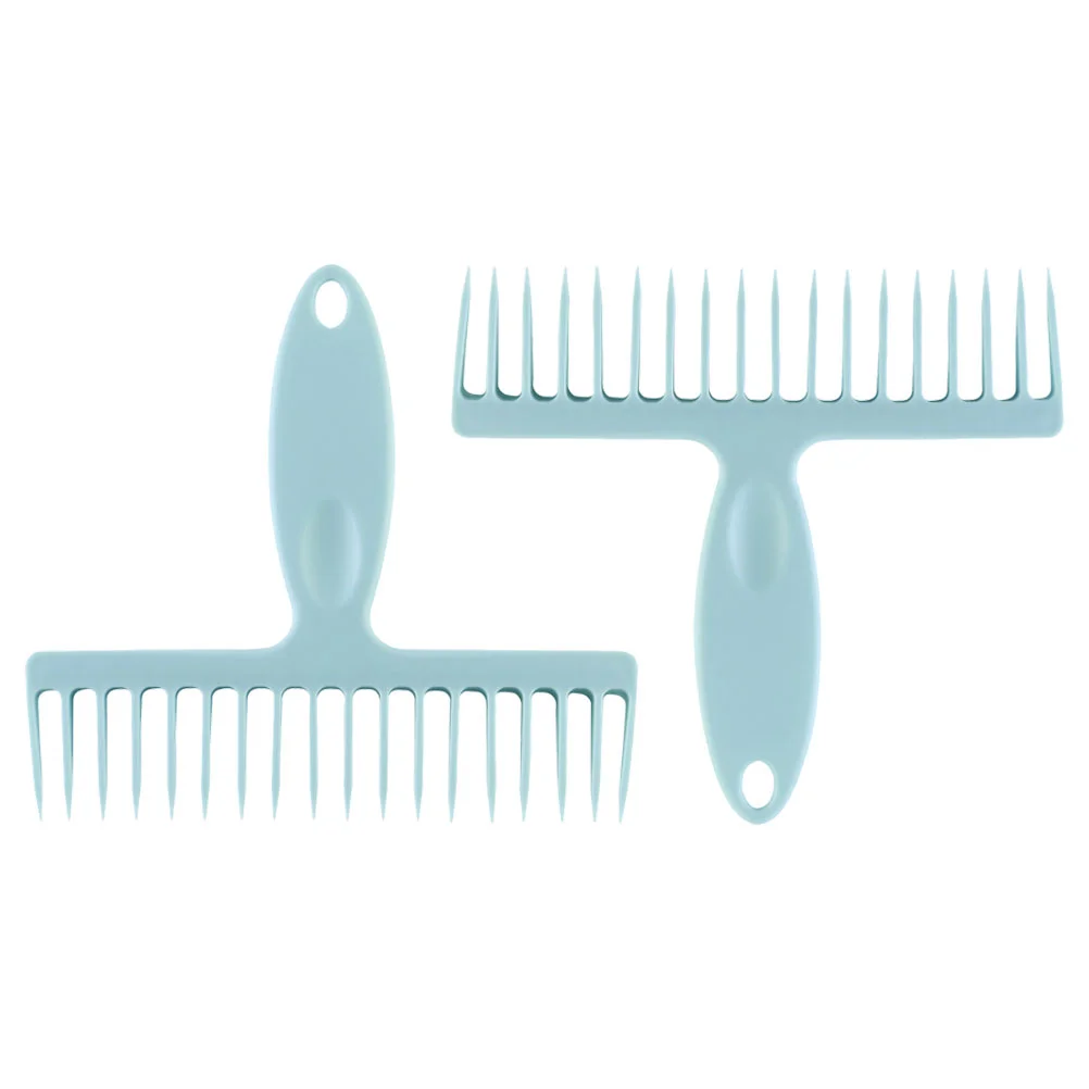 

2 Pcs Broom De-linting Teeth Household Comb for Hair Convenient Cleaning Scrubber Pp Plastic Man