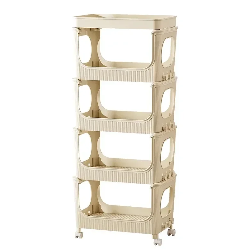 

trolley snacks rack baby products storage cabinet multi-layer storage rack
