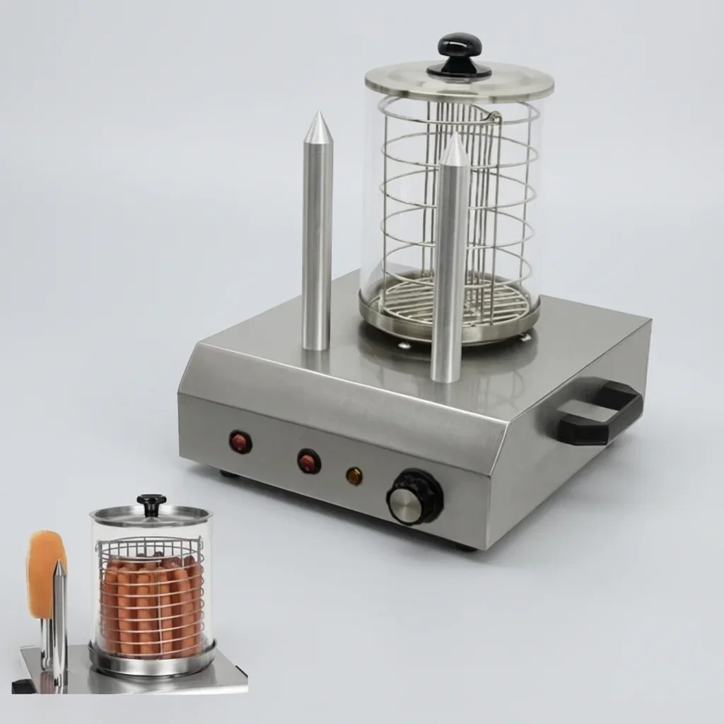 Commercial Catering Electric Hot Dog Cooker Machine 110V/220V Sausage Roaster Crispy Sausage Maker For Street Stall Turkey