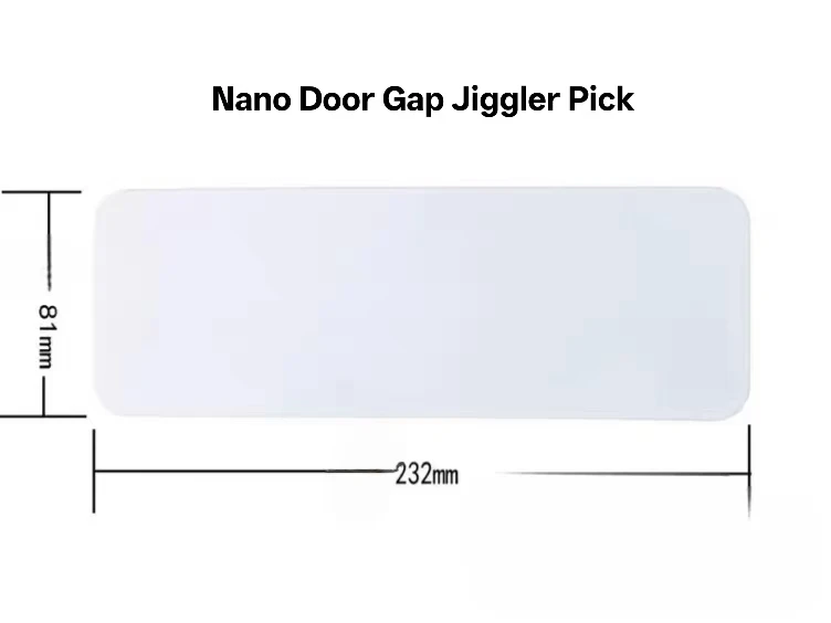 5PCS Toughness Plastic-Steel Insert Sheet Locksmith Tools Nano PlasticSteel Doors Joggling Bypass Tools Lock DIY Opener