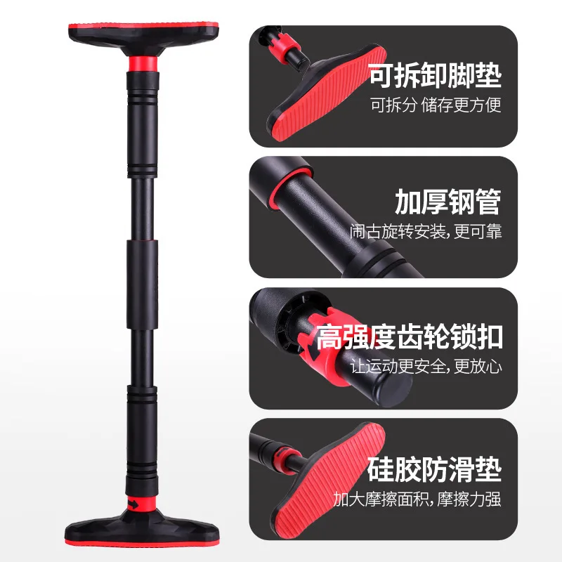 No-Screw Adjustable Doorway Pull Up Bar Strength Training Chin Up Bar