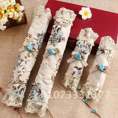 

1 Pair Embroidered Lace Refrigerator Handle Cover Fridge Door Handle Covers Covering Door Knob Cover