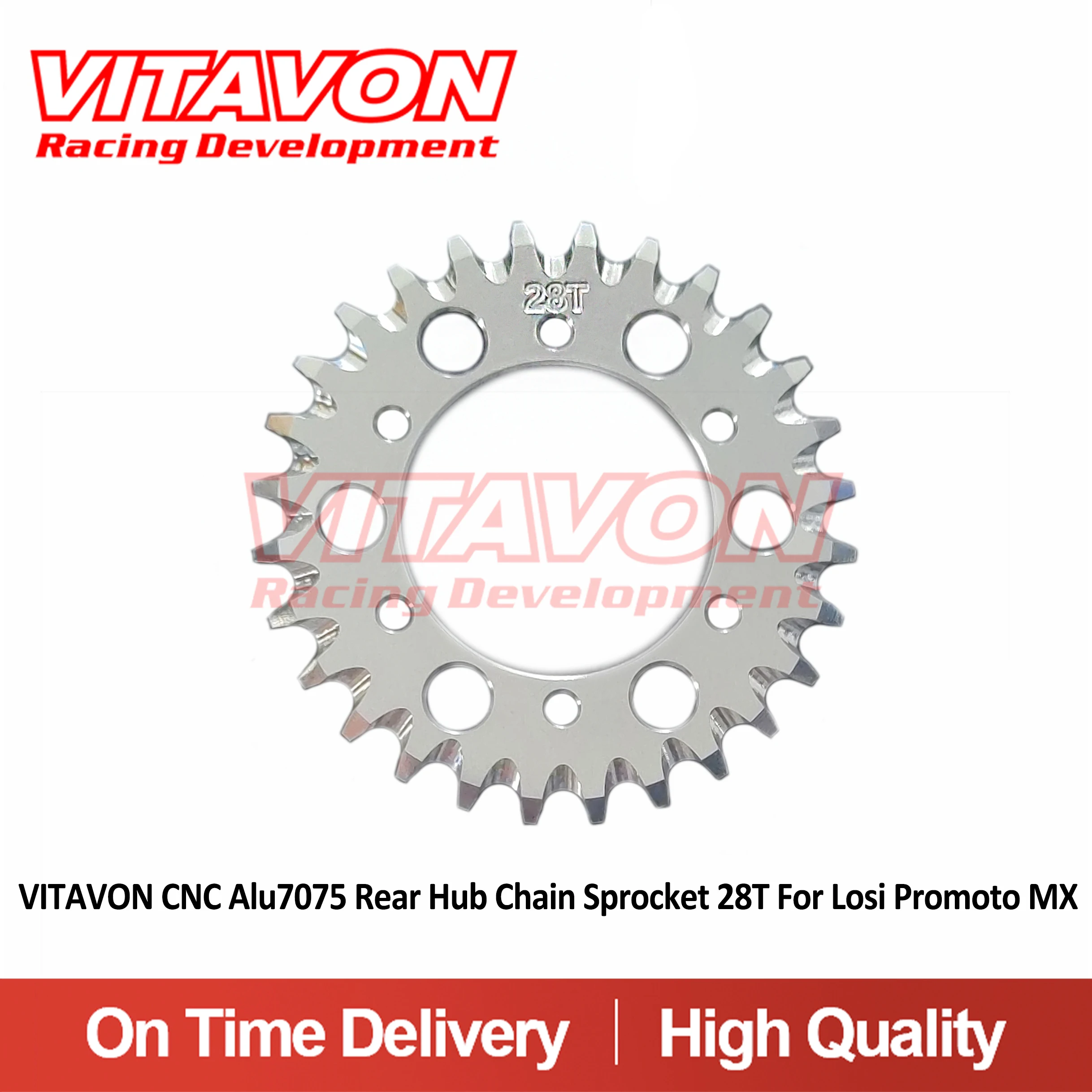 

VITAVON CNC Alu7075 Звездочка заднего ступицы 28T,30T,34T,35T,36T для Losi Promoto MX LOS262003