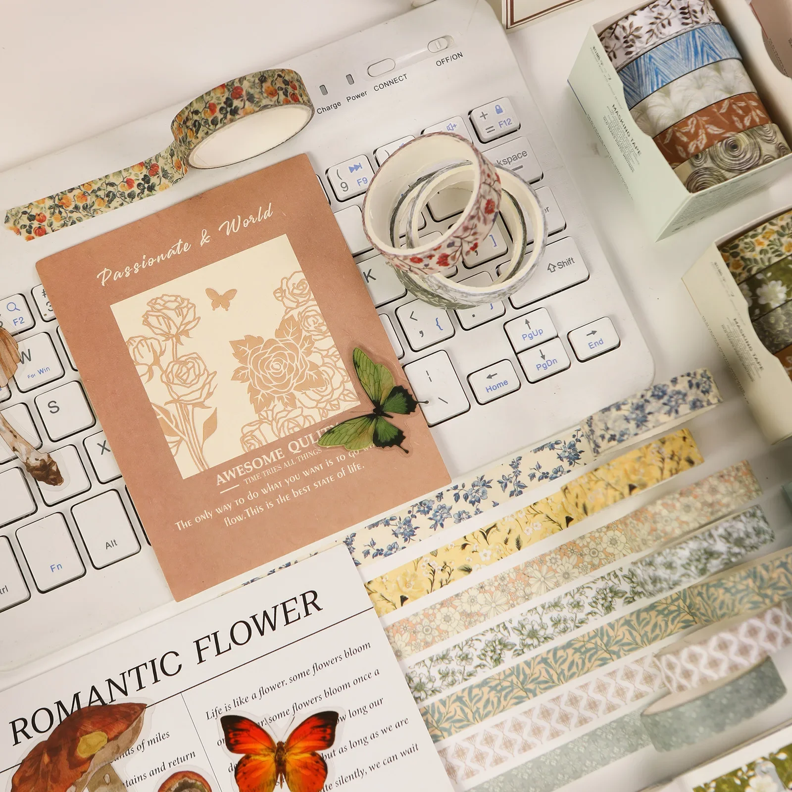 Рисунок 4 - винтажная лента васи с цветочным растением