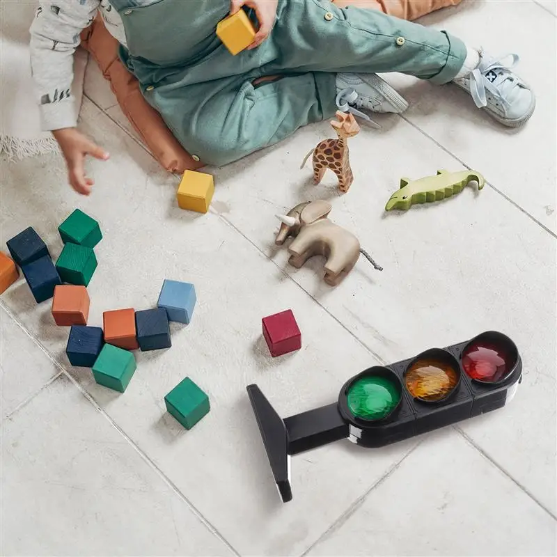 Verkeerslicht Kindermodel Signsplay Lamp Mini Stoplichten Kinderen Teken Road Set Signaal Doe alsof Safetyeducation Living Gesimuleerd