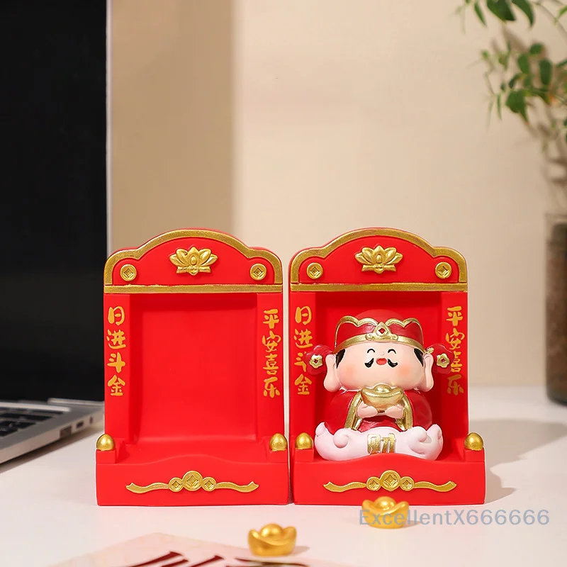 

Mini Buddhist Niche Small Buddha Altar Tabletop Decoration Display Stand Mini Shrine For Bookshelf Office Table Home Living Room