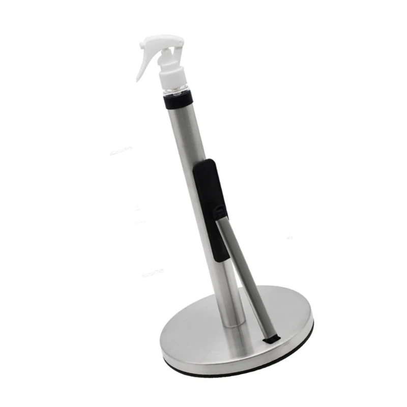 

Double Purpose Corrosion Resistant Metal Tissue Dispenser Including Bottle Stand For Bathroom And Office Space Saving Design