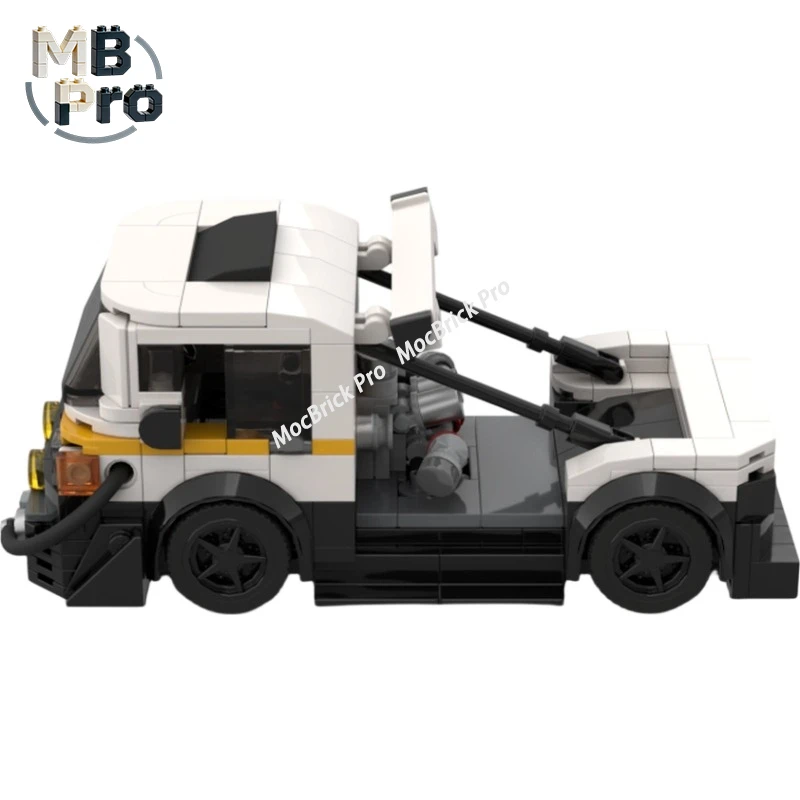 2001 Light Drift Truck Building Blocks Retro Japanese Truck Racing Model DIY Assembly Blocks Collector's Gift MOC-188183