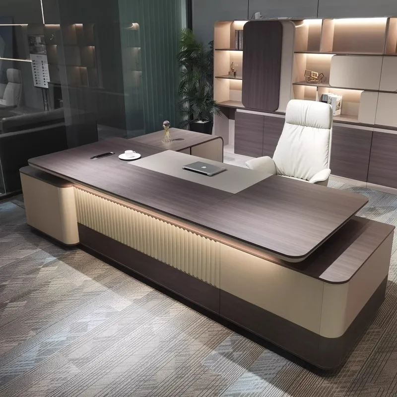 Boss Table Light Luxury High-end Designer General Manager Large Desk Office Table