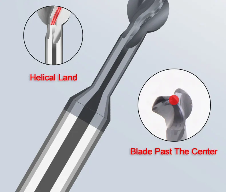 Bola T-Shaped arco fresa, Lollipop End Mill, Endmill Slot Ball T, carboneto sólido, cortador CNC, R0.75-R6 para aço, alumínio, 3D