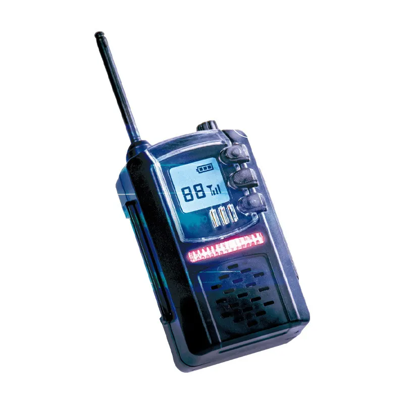YELL Mini Walkie‑Talkie Shaped Recorder Pendant Simulation Micro Scale Model Ornament Voice Changer Hanging Decor Collectible