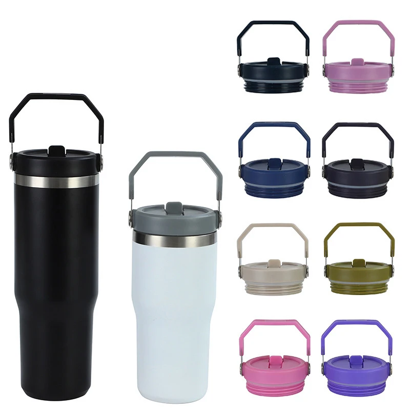 Iceflow-Anti Spill Splash Silicone Straw Cover Compatible for Stanley, Reusable Covers Stopper, Thermos Lid, Thermo Spare Bar