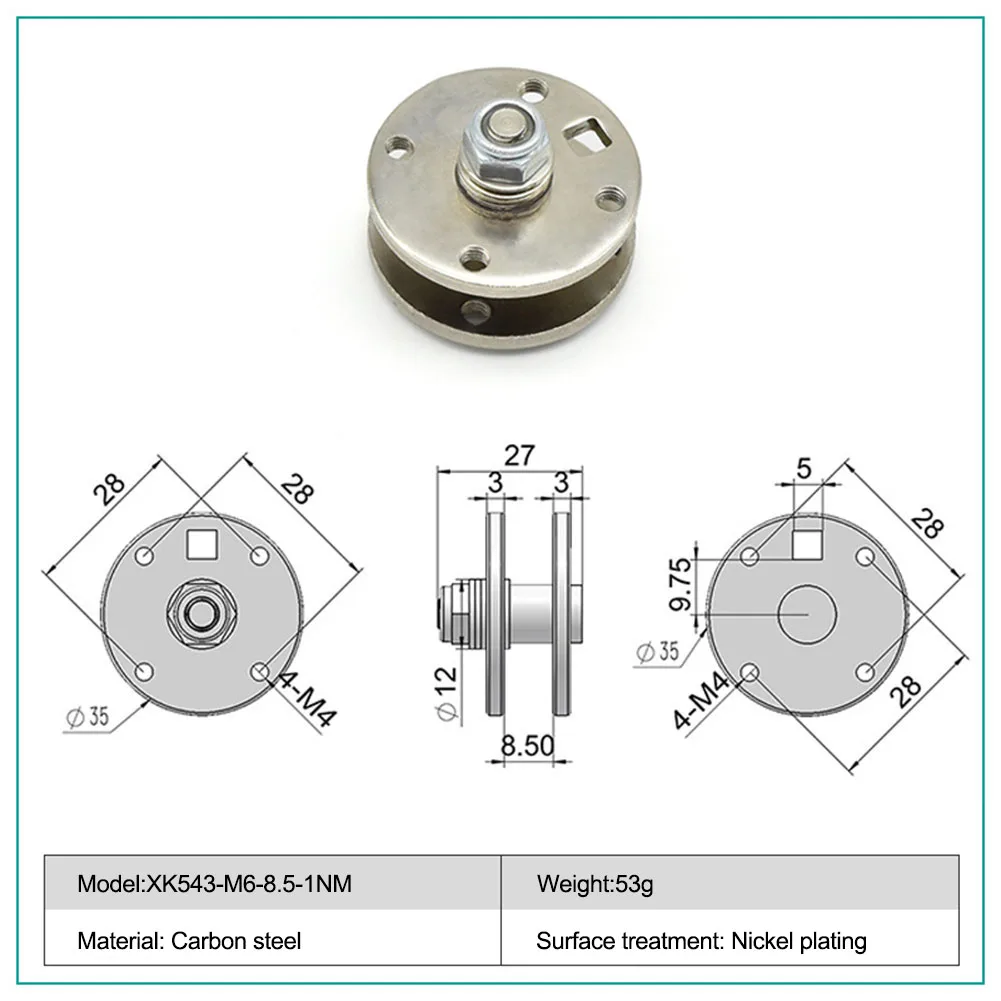

Home Automation As The Picture Pitch Disc Shaft Arbitrary Stop Positioning Mechanism Thickened Design Disc Damping