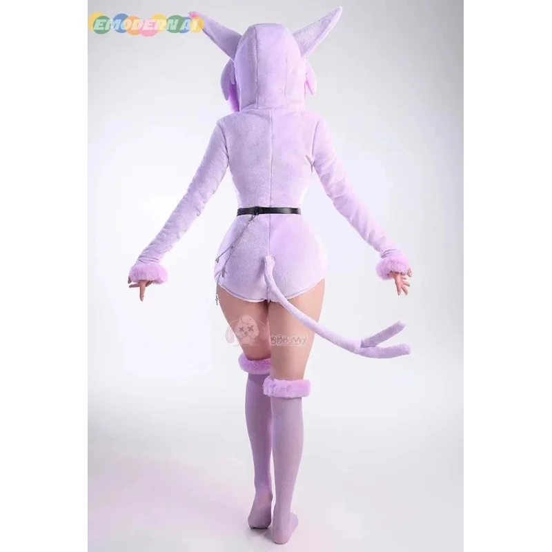أزياء أنيمي Espeon التأثيرية حللا ملابس منزلية لعبة لعب الأدوار زي الهالوين كرنفال ملابس الحفلات للنساء والفتيات