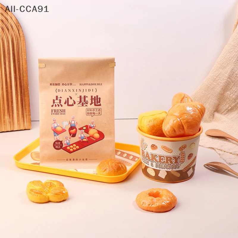 CCA91-1 Set Mini Simulation Dessert Bread Food Cooking Games Play House Party Games Girl Toys Children Pretend Play Kitchen Prop