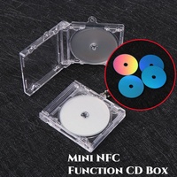 1pc NFC Functional CD Disc Key Chain Mini CD Case Keychain Peripheral Commemorative Album Key Holder For DIY Backpack Pendant