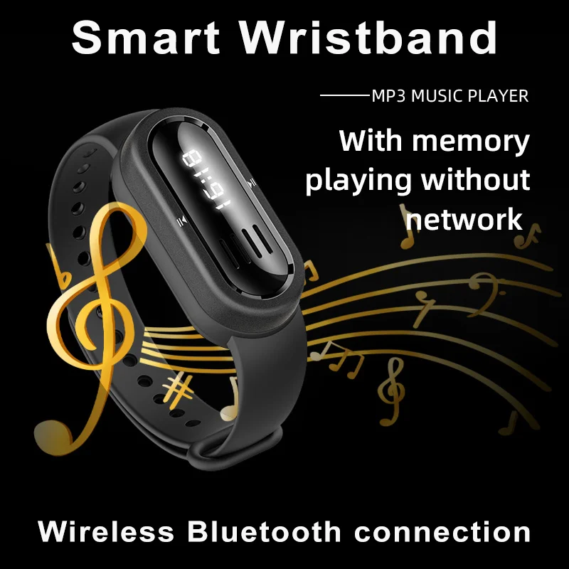 

Беспроводной Bluetooth-динамик, часы, умное запястье, мини-динамик, спортивный ремешок на открытом воздухе, дисплей, громкая связь, музыка, спорт
