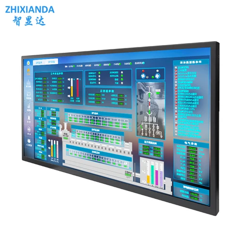 Zhixianda 금속 케이스 정전식 터치 스크린 산업용 LCD 디스플레이 AV BNC VGA HDMI USB 포트 포함 27 인치 1920x1080 4K