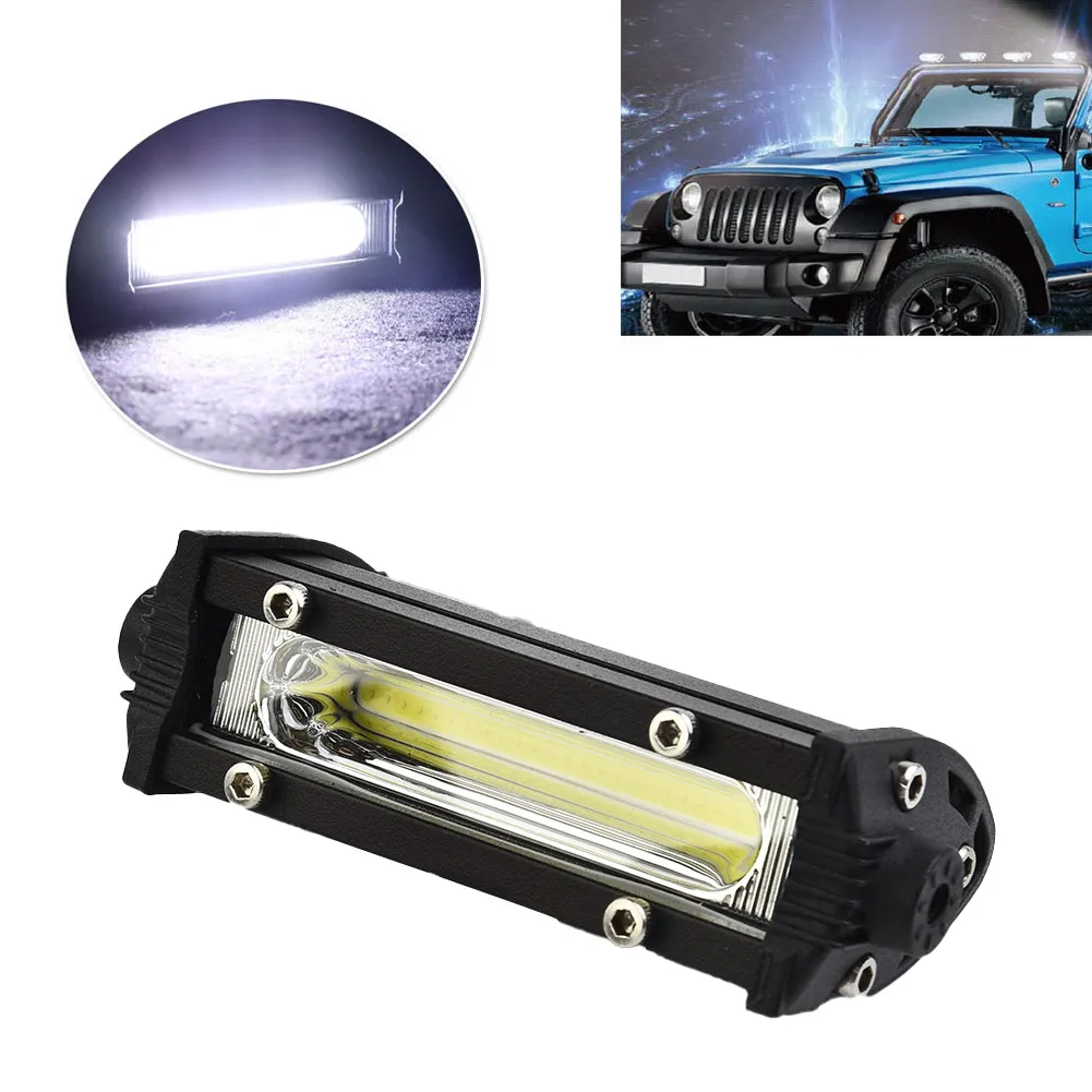 7500K LED Working Light COB 2200LM Motorcycle Headlamp Lamp Bead Off road Waterproof White Super bright Useful New