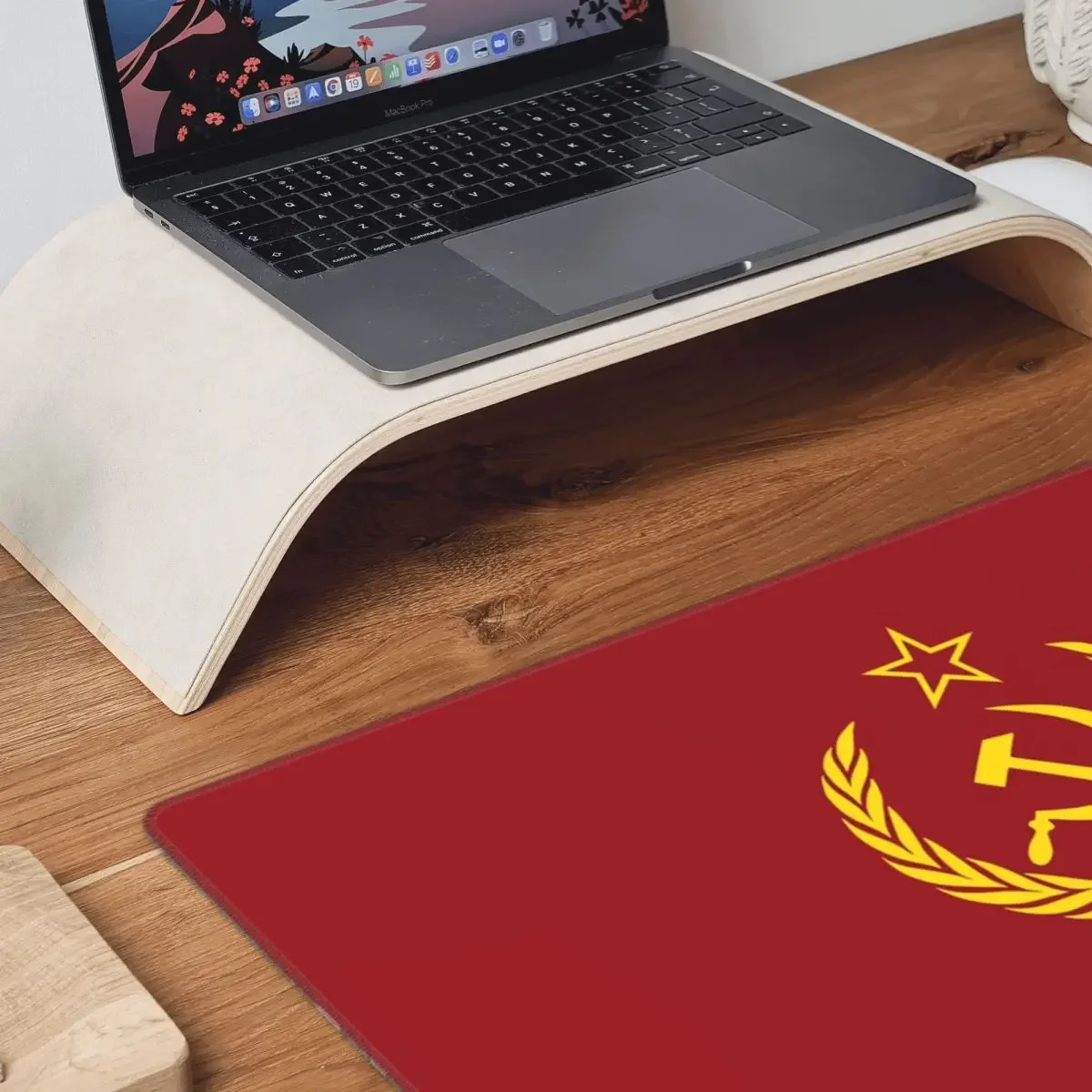 Russian USSR Soviet Union Hammer And Sickle CCCP Communist Large Mouse Pad Computer Keyboard Mouse Mat  Accessories Table Mats