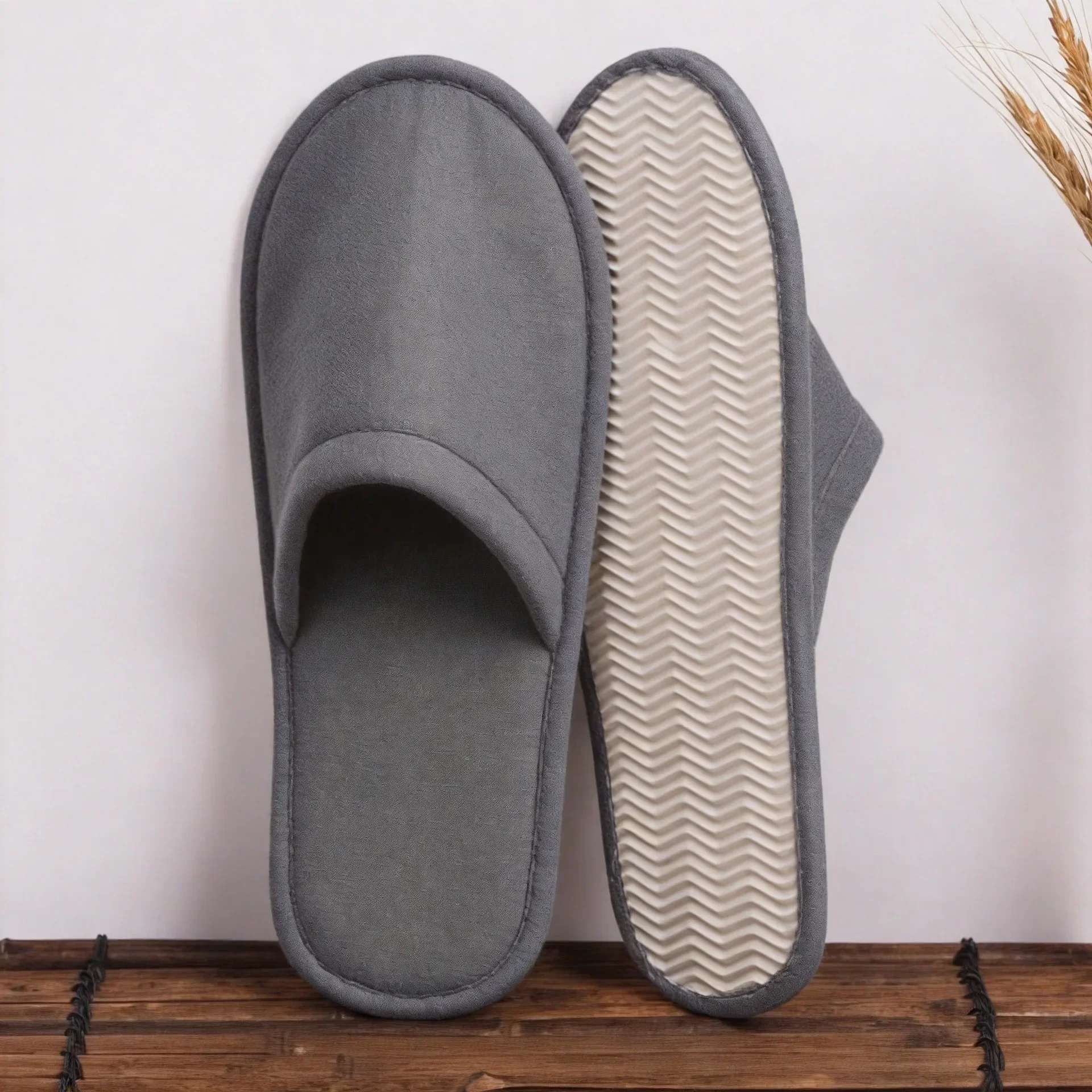 10Pairs Disposable Slippers for Hotels, Spas & Guesthouses, Lightweight Breathable Slip- for Home, Parties, Travel, Women Shoes view 5