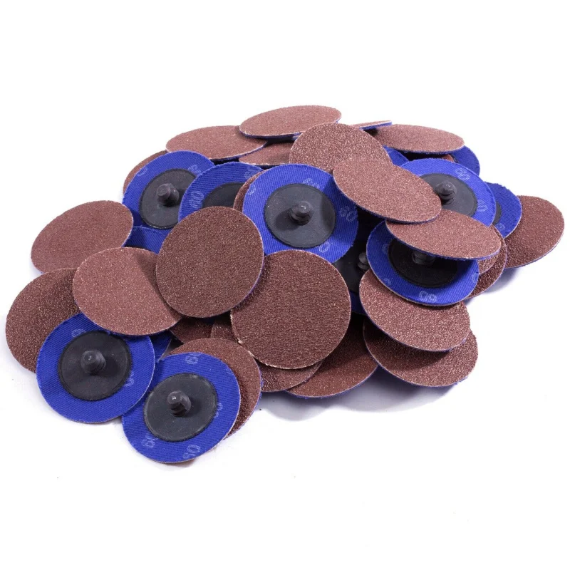 50pcs-set 40sets-ctn 2in Quick-Change Resin Bonded Aluminum Oxide Abrasive 50PCS Sanding Sand Paper Discs 2in