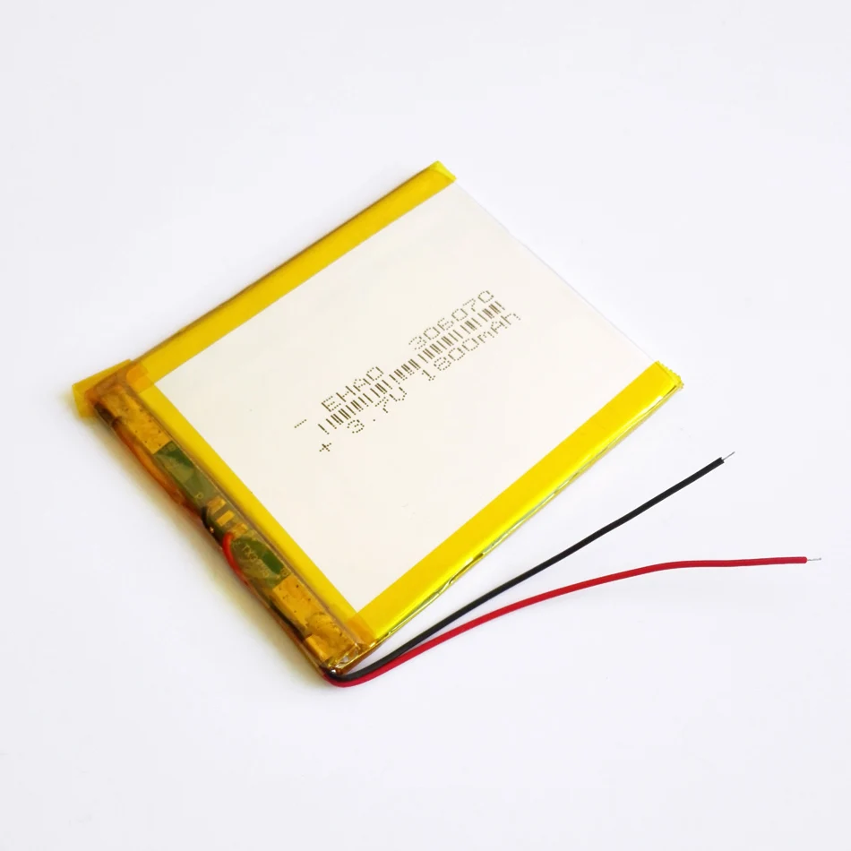 306070 3.7V 1800MAh Lipo Polymer Lithium Pin Sạc Tế Bào Cho Thiết Bị Dẫn Đường GPS DVD Ngân Hàng Điện Máy Tính Bảng Laptop 3*60*70Mm